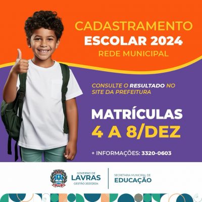 cadastramento escolar